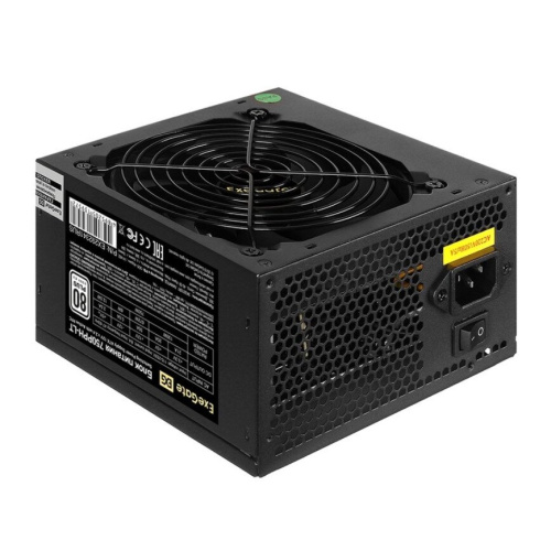 Блок питания Exegate 750PPH-LT EX292341RUS 750W 80 Plus (ATX, APFC, КПД 82проц. (80 Plus), 12cm fan, 24pin, 2x(4+4)pin, 4xPCI-E, 8xSATA)