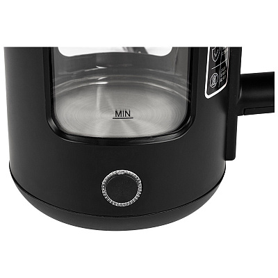 Чайник ENERGY E-256 стекло, черный (164138)