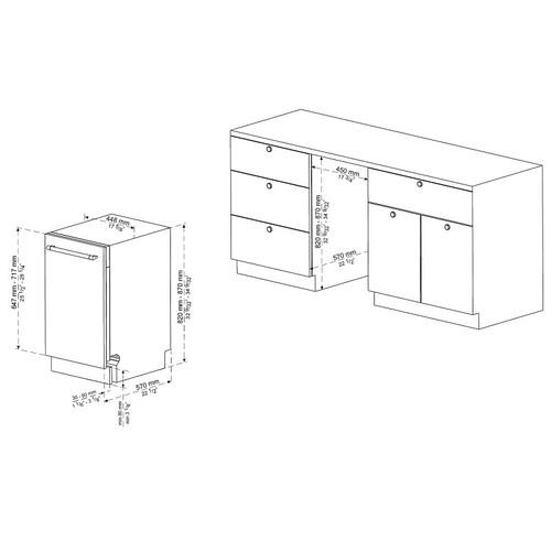 Встраиваемая посудомоечная машина Korting KDI 45488