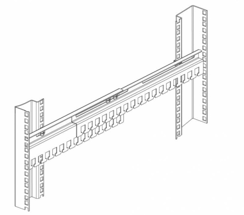 Кабельный органайзер ЦМО ГКО-45-100 горизонтальный двухсторонний окна 1U глуб.67.6мм