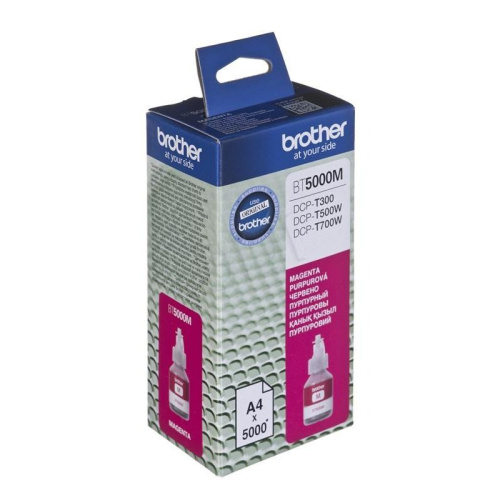 Картридж струйный Brother BT5000M пурпурный для Brother DCP-T300/T500W/T700W(5000стр.)