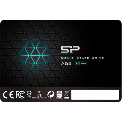 SSD Silicon Power A55 SP002TBSS3A55S25, 2TB 2.5", SATA III R/W - 500/450 MB/s TLC