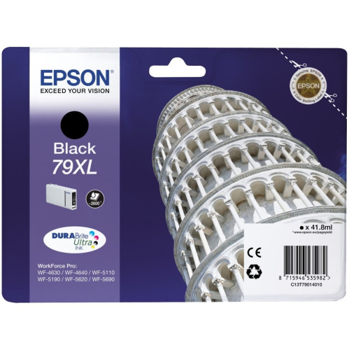 Картридж Epson T7901 черный повышенной емкости для WF-5110DW/WF-5620DWF C13T79014010