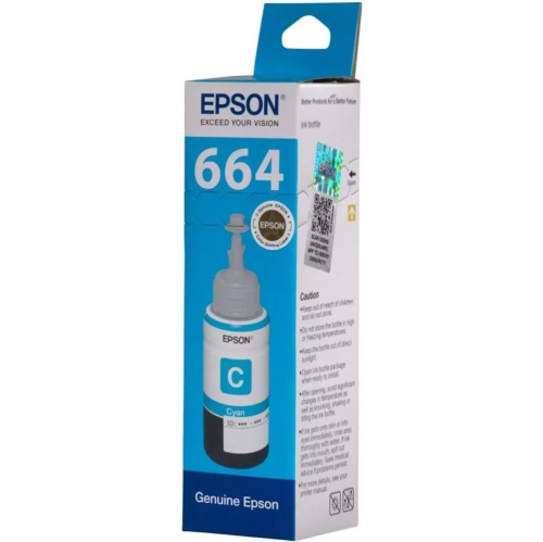 Чернила Epson 664 C13T664298 (аналог C13T66424A) голубой 70мл для Epson L100