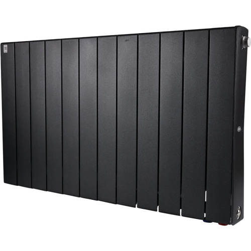 Биметаллический радиатор отопления Rifar Supremo Ventil SVR 500 12 секций нижнее правое подключение антрацит