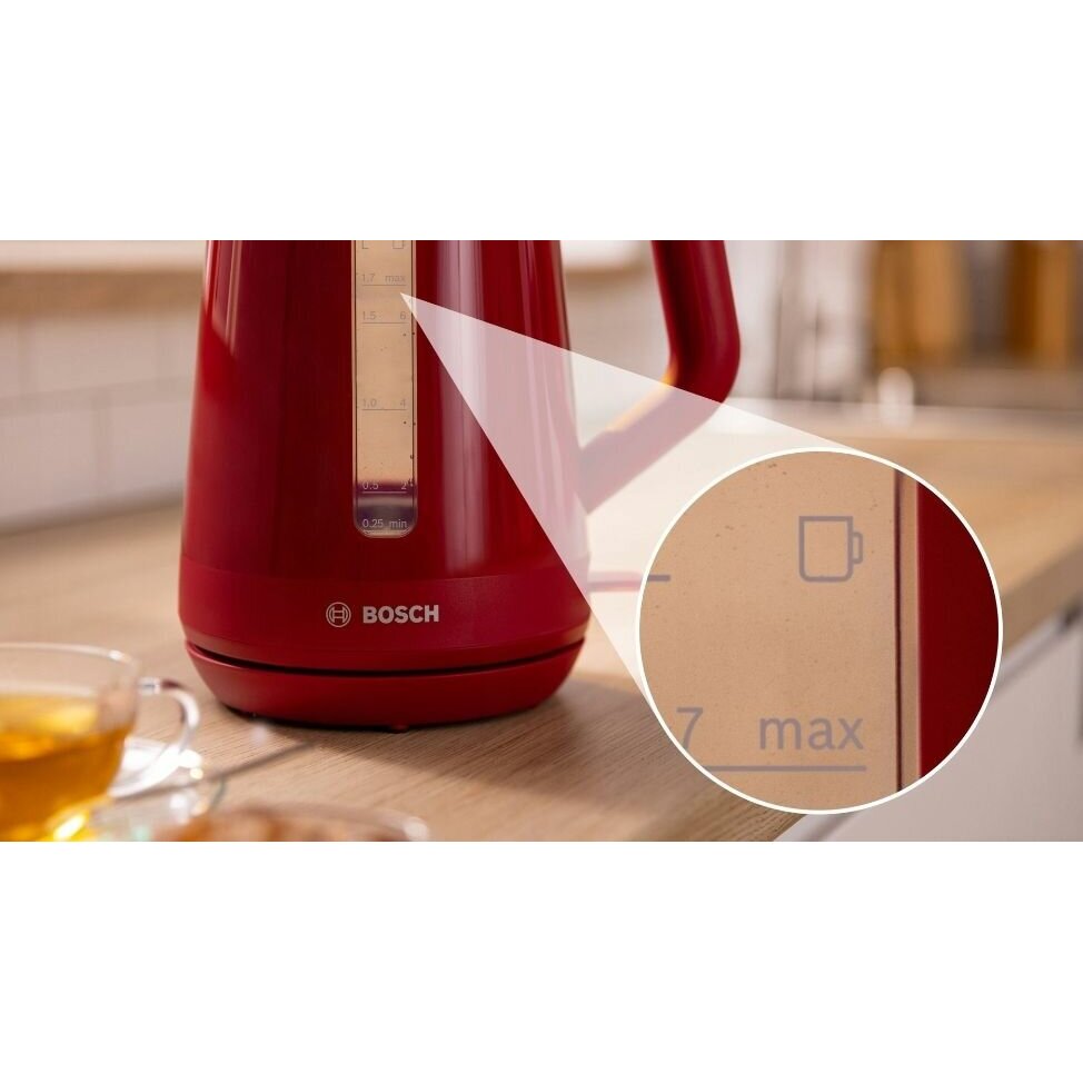 Электрочайник Bosch TWK1M124 красный — фотография 5