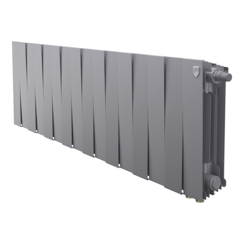 Биметаллический радиатор отопления Royal Thermo PianoForte 300 серебристый VR80 16 секц.