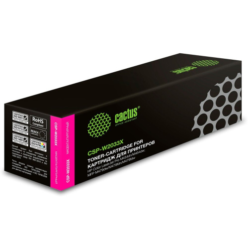 Картридж лазерный Cactus CSP-W2033X 415X пурпурный (6000стр.) для HP LJ M454/MFP M479