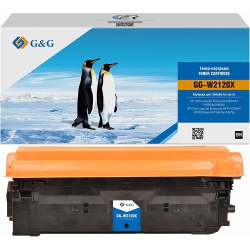 Картридж лазерный G&G 212X GG-W2120X черный 10000стр для HP Color LJ M554/M555/578 Enterprise