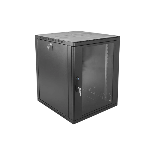 Шкаф коммутационный ЦМО ШРН-12.500-9005 настенный 12U 600x529мм черный