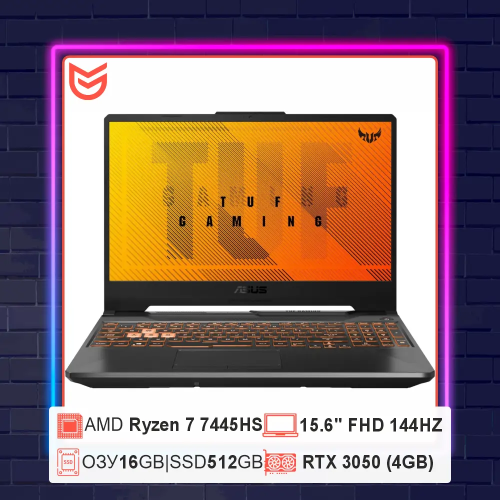 Ноутбук  ASUS TUF Gaming A15 FA506NCG-HN218 AMD Ryzen 7 7445HS RTX 3050