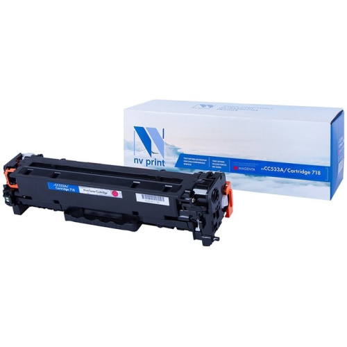 Картридж совместимый NVPrint NV-CC533A/718M HP CC533A/Canon 718 Magenta для для LJ Color CP2025/ (2800k)