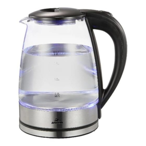 Чайник Добрыня DO-1253 стекло черный