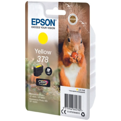 Картридж Epson C13T37844010 Singlepack Yellow 378 Claria Photo HD Ink