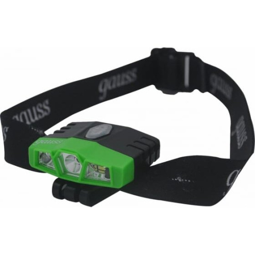 Фонарь налобный Gauss GFL406 черный 5Вт лам. светодиод.