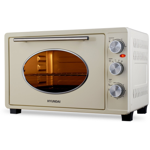 Мини-печь Hyundai MIO-HY084 бежевый/хром