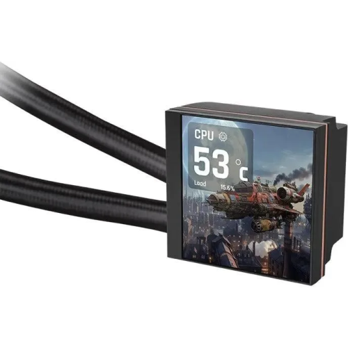 СВО Thermaltake MAGFloe 360 Ultra (cl-w432-pl12sw-a), LCD, 4-pin, ARGB, 120мм, черный, retail