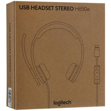 Проводные наушники Logitech H650e черный