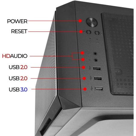 Корпус Ginzzu CL580 mATX