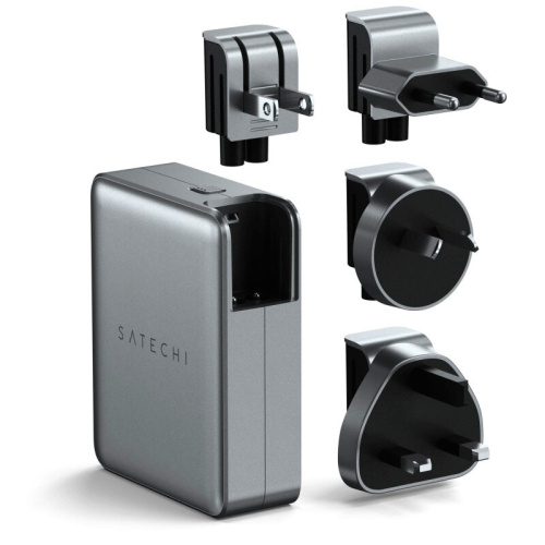 Зарядное устройство Satechi 145W USB-C 4-Port GAN Travel Charger ST-W145GTM Space Gray