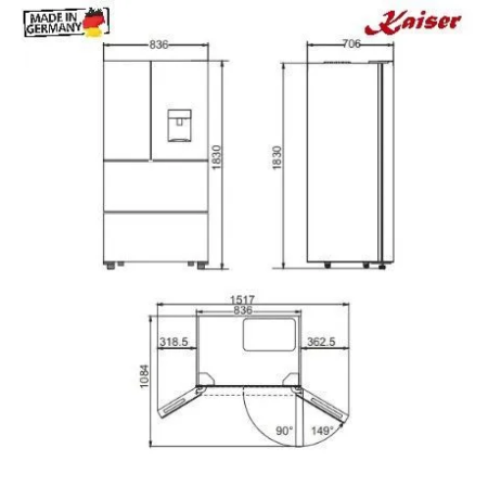 Холодильник Kaiser KS 80420 RS