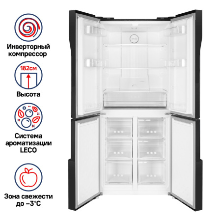 Холодильник MAUNFELD MFF183NFSBE