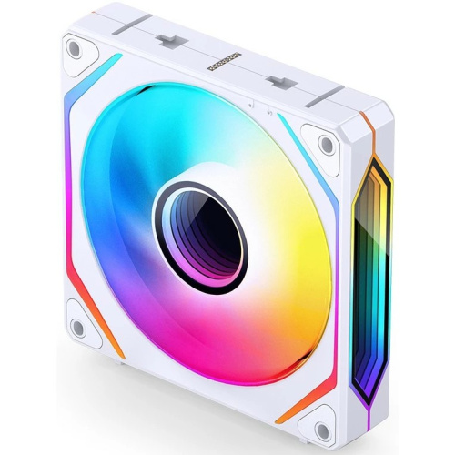 Вентилятор JONSBO ZL-120W(3 in 1) White 120х120х25мм (ARGB LED, 800-1800об/мин, белый) Retail