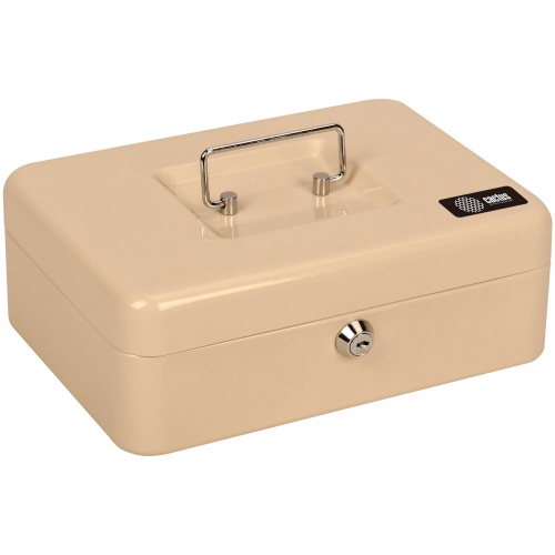 Ящик для денег без номинала Cactus CS-CB-003WT 90x250x180 бежевый сталь 1.367кг