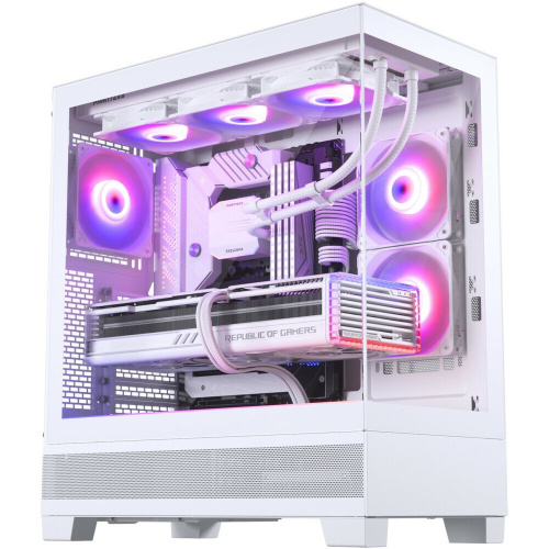 Корпус PHANTEKS 523 XT View, White (PH-XT523V1_DWT01_RU), 3x120mm ARGB Fan, Tempered Glass, Mid-Tower