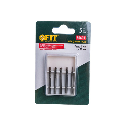 Шарошки твердосплавные в наборе FIT HQ 36601