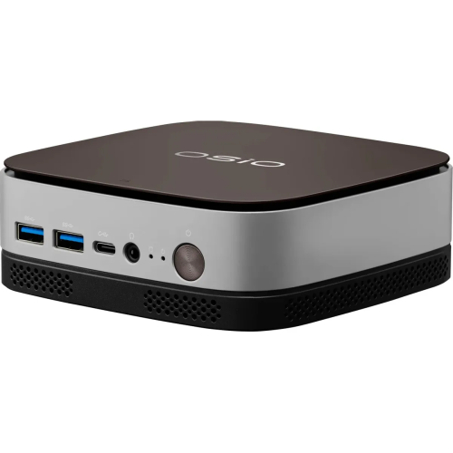 Неттоп OSIO BaseLine B51i-008 Intel Core i3 1215U, DDR4 8ГБ, 256ГБ(SSD), Intel UHD Graphics, Windows 11 Pro, коричневый и серебристый