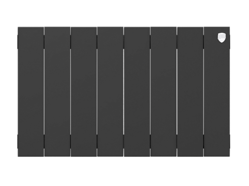 Биметаллический радиатор отопления Royal Thermo PianoForte 300 чёрный 8 секций