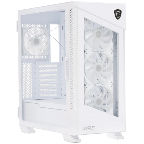 Корпус MSI MPG Velox 100R White (306-7G18W24-HH9), Global, 2xUSB 3.0, 1xType C, 4x120mm ARGB Fan, ARGB