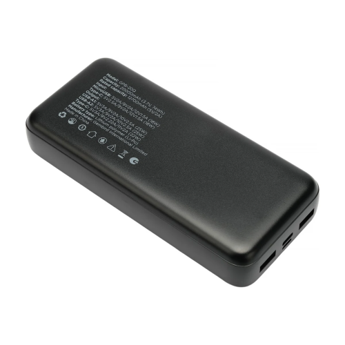 Портативный аккумулятор Gembird GPB-20Q 20000мАч, QC/PD, дисплей, черный