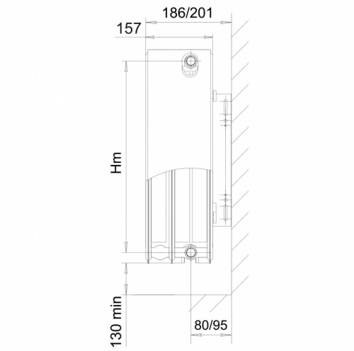 Стальной панельный радиатор Lemax C30 500х500
