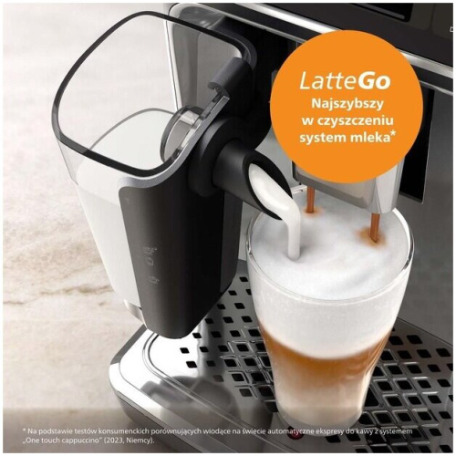 Кофемашина Philips EP4449/70 черный/серебристый