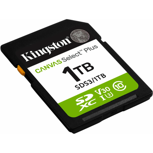 Карта памяти Kingston Canvas Select Plus SDS3/1TB SDXC 1TB V30 w/o adapter