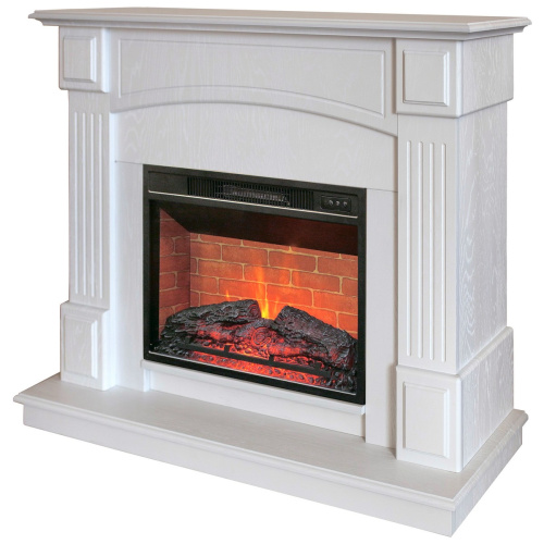 Электрокамин RealFlame Carolina 24/25,5 WT бьянко с очагом Irvine 24