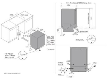 Встраиваемая посудомоечная машина ASKO DSD544B