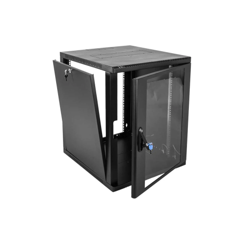 Шкаф коммутационный ЦМО ШРН-12.500-9005 настенный 12U 600x529мм черный