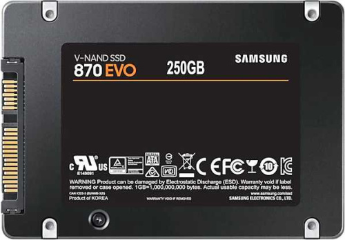 SSD Samsung SATA III 250Gb MZ-77E250BW 870 EVO 2.5"