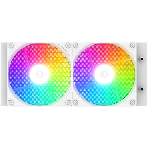 СВО ID-COOLING SL240 XE White LGA20XX/1700/1200/115X/AM5/AM4 (TDP 300W, PWM, LCD Display, Dual ARGB Fan 120mm, белый)