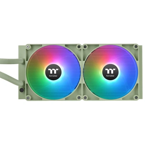 СВО Thermaltake TH280 V2 Matcha ARGB (CL-W375-PL14MG-A) Soc-AM5/AM4/1151/1200/1700 зеленый 4-pin 34.7dB Al+Cu Ret