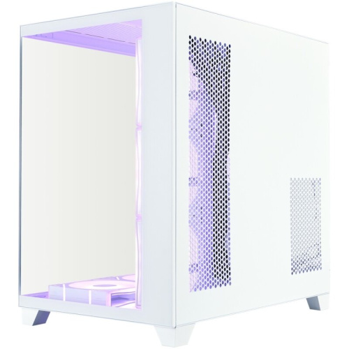 Корпус 1STPLAYER Megaview MV8-TP ARGB White (MV8-TP-WH-6FC7R-W-1FC7-W-HUB2)/ ATX / 7x120mm ARGB fans hub