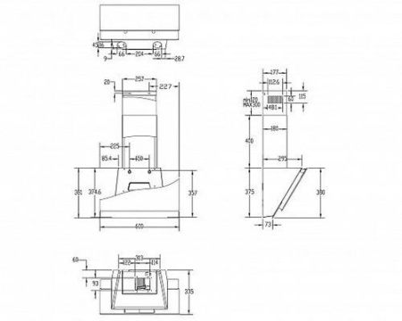 Вытяжка наклонная Haier HVX-W672GB черный/черный