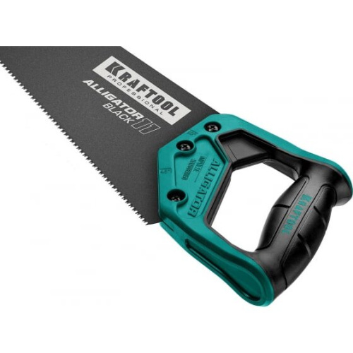 Ножовка KRAFTOOL Alligator Black 11 15205-45 для точного реза 450 мм, 11 TPI 3D зуб