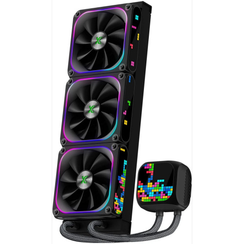 СВО XASTRA LZ360 ARGB BK Intel LGA1851/1700/1200/115X/AM5/AM4 3x120mm ARGB Dot-matrix fan and PUMP,14 port ARGB Controller