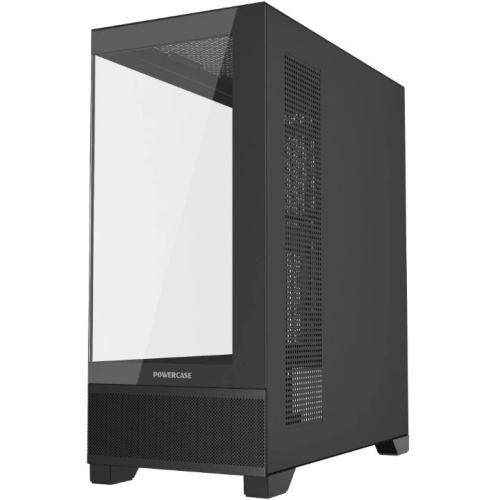 Корпус Powercase Luminous (CLB-L0), Tempered Glass, чёрный, ATX