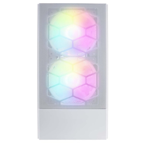 Корпус 1STPLAYER Firebase X4-M X4-M-WH-2F1P-W-1F1-W White mATX TG / 1x120mm & 2x140mm LED fans inc