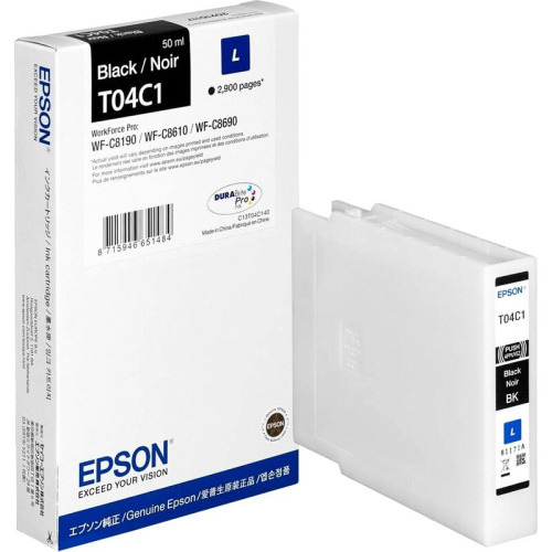 Картридж Epson C13T04C140 WF-C81xx/Ink Cartridge L Black
